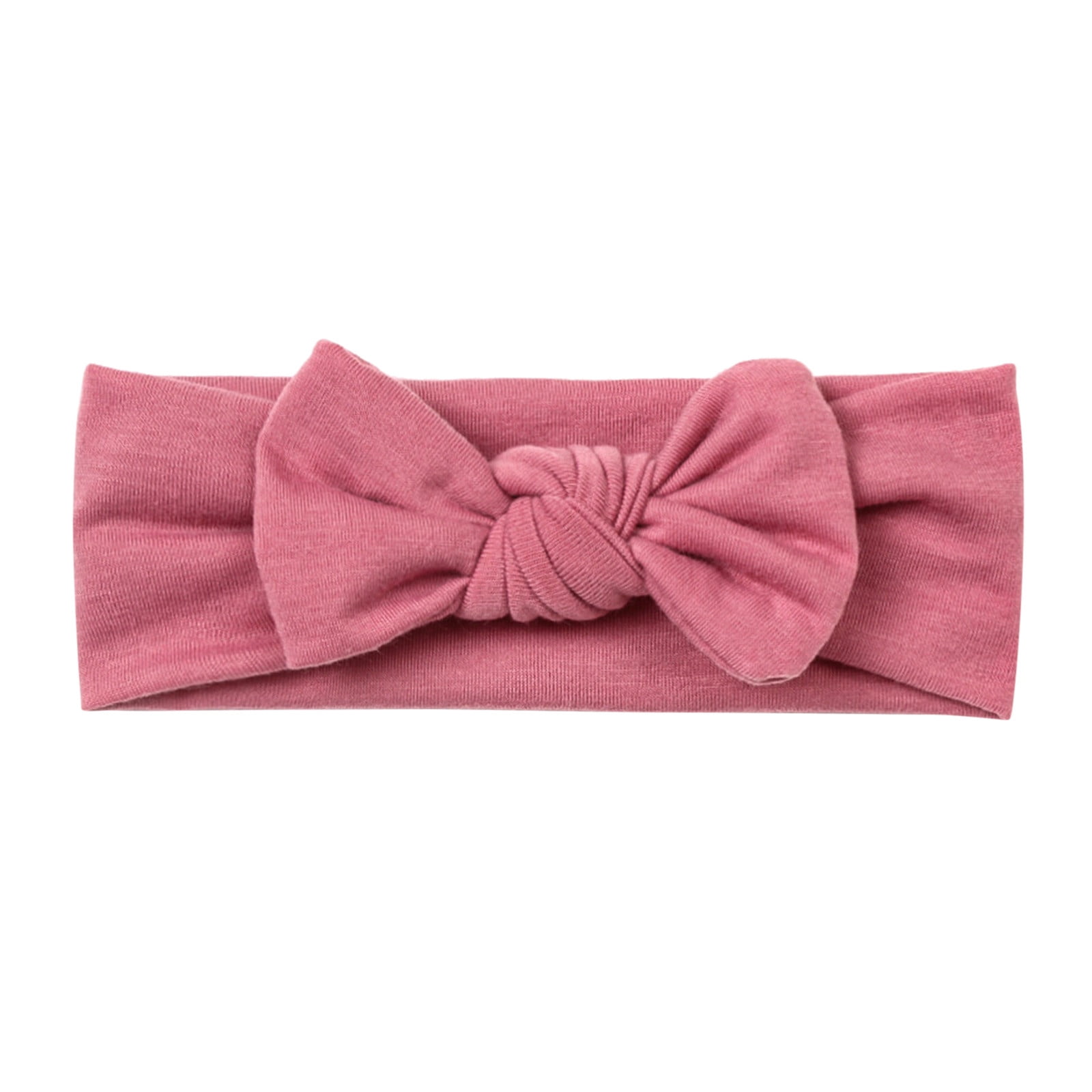 Fattazi Toddler Baby Boys Girls Stretch Solid Color Bow Hairband