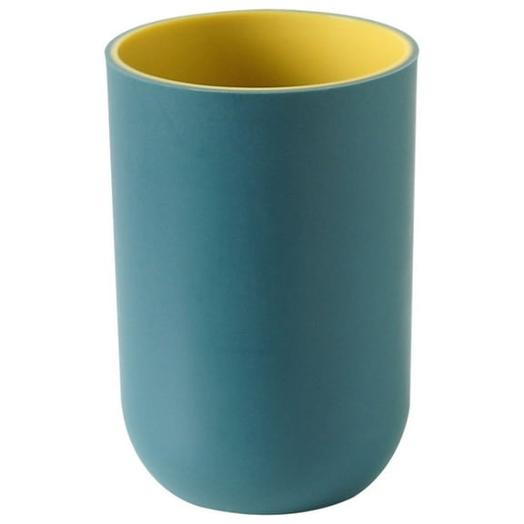 Fatty Farmer 4Pcs Plastic Tumbler Cup Reusable Two-Color Plastic Cup - Dark Blue