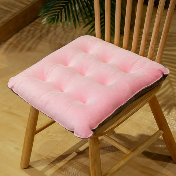 Fatty Farmer Seat Cushion Garden Patio Home Kitchen Office Thicken Comfy Seat Cushion, pink 18"x18"