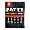 thumbnail image 1 of FATTY Mini Meat Sticks, Made with Grass Fed Beef, Pork Raised Without Antibiotics, 7g Protein Per Stick, Original Minis, 1 oz. Snack Size (Pack of 5), 1 of 8