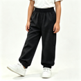 thumbnail image 1 of Fatuov Baggy Joggers Sweatpants for Kids Boys, Lightweight Casual Pants with Pockets, High Waisted, Elastic Bottom, Solid Outdoor Athletic Pants Size 13-14 Years, 1 of 5