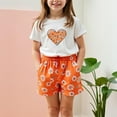 thumbnail image 1 of Fatuov Breathable T-shirt and Shorts Set for Girls Cute Print Comfortable Top Set for Everyday Summer 2-Piece Clothes Size 4T, 1 of 3