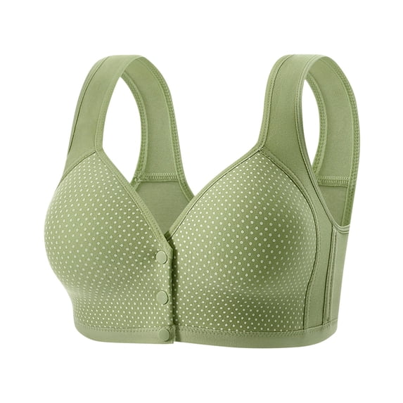 Fatuov Everyday Bra for Women Wireless Full Coverage Solid Color Breathable Fabric Push Up Bra Thin Bralette 44A