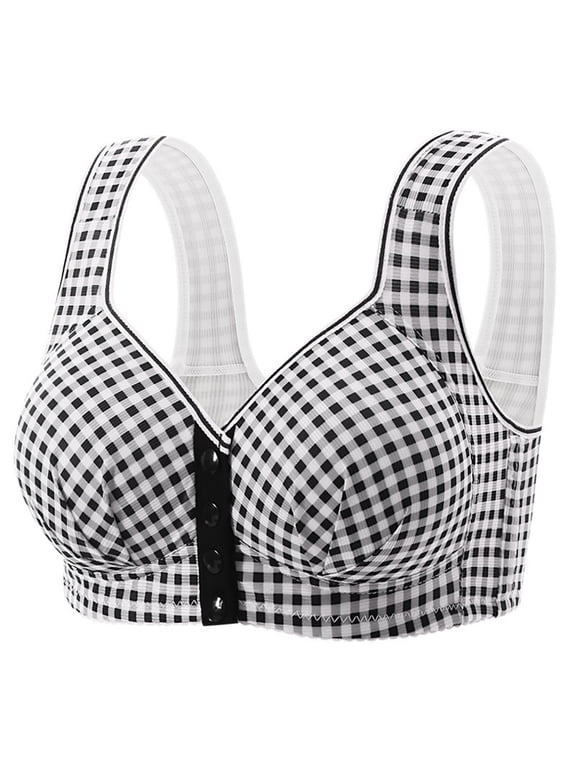 Front Close Bralette for Women Push Up Full Coverage Comfortable No Underwire Bra for Casual Breathable Bra, All-Day Wear, Underwear 40B