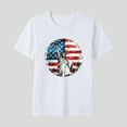 thumbnail image 1 of Fatuov Girls American Flag T-Shirt Summer Round Neck Casual Top for Kids Boys Patriotic 4th of July Independence Day Short Sleeve Clothes 2-15 Years, 1 of 4