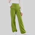 thumbnail image 1 of Fatuov Girls Flare Pants High Waisted, School Uniform Pant with Pockets, Casual Back to School Trousers 14 Years, 1 of 5