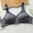 thumbnail image 1 of Fatuov Lace Underwire Bras for Women Push-Up Plus Size Solid Color Underwear for Casual Outings Support Bras 44C, Gray, 1 of 3