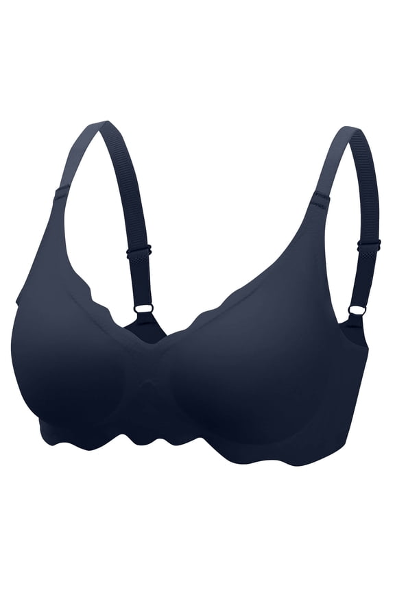 Push-Up Bras for Women Wireless Bra Underwear for Casual Outings, Solid Color Seamless Bra