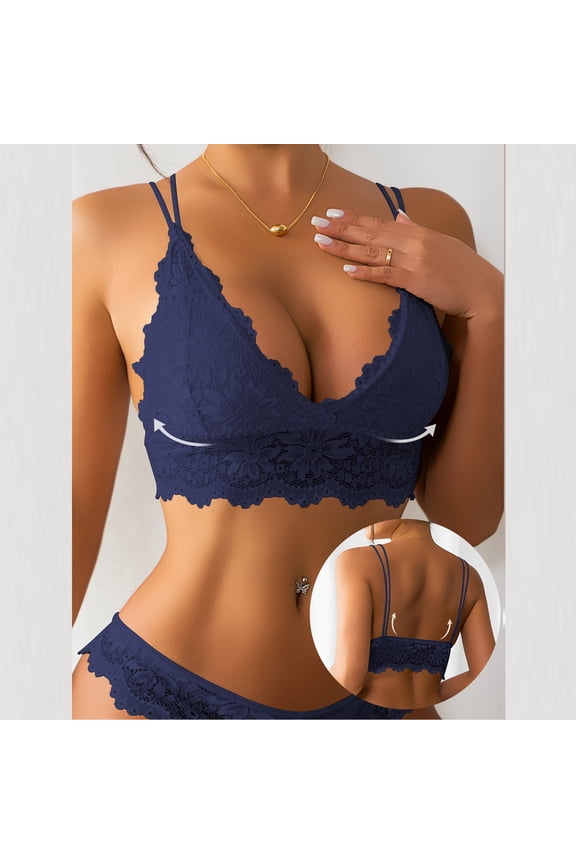 Soft Cup Lace Bras for Women Push Up Wireless Fashion Everyday Bras for Office Wear Full Coverage Seamless Underwear 36B, Gray