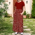 thumbnail image 1 of Fatuov Summer T-shirt Dress for Girls Loose Fit Crew Neck Comfort Long Dress with Pocket Printed Sundress for Gift Size 5 Years, 1 of 5