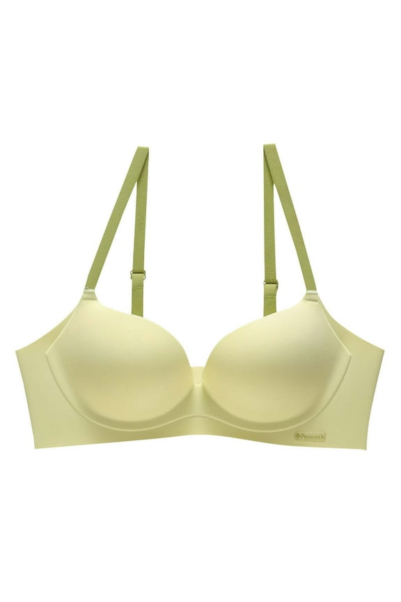 Women's Push Up Bras No Underwire T-Shirt Bra with Soft Padded, Comfy Adjustable Strap Seamless Bras