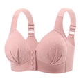 thumbnail image 1 of Fatuov No Underwire Bra for Women Push Up Full Coverage Comfortable Front Closure Bra for Casual Breathable Light Support Bra, Daily Wear, Underwear 40A, 1 of 2