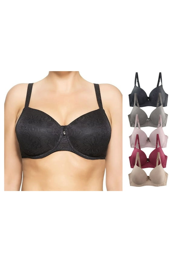 Bras for Women Plus Size Full Coverage Push Up Bras Adjustable Straps Underwire Bras for Everyday