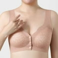 thumbnail image 1 of Fatuov Plus Size Wirefree Bras for Women Front Closure Full Coverage Push-Up Bralettes for Everyday, Sexy Thin Breathable Bras, 1 of 5