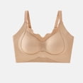 thumbnail image 1 of Fatuov Wireless Bra for Women Adjustable Straps Breathable Bra Solid Color Push Up Full Coverage Sleep Bra 42B, 1 of 5