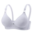 thumbnail image 1 of Fatuov Wireless Bra for Women Solid Color Thin Comfort Bra Breathable Fabric Full Coverage Push Up All-Day Wear Bralette 44A, 1 of 4
