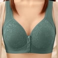 thumbnail image 1 of Fatuov Wireless Bralette for Women Front Closure Breathable Fabric Push Up Bra Full Coverage All-Day Wear Bra 36A, 1 of 5