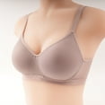 thumbnail image 1 of Fatuov Wireless Bras for Women Under $5 Spaghetti Straps Solid Color Push-Up Bralettes for Daily Sexy Full Coverage Seamless Bras 36A, Dark Gray, 1 of 4
