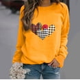 thumbnail image 1 of YOTAMI Women's Crewneck Blouse Valentine's Day Print Pullover Long Sleeve Loose Fit Soft Blouse - Valentine's Day Gift for Her, 1 of 3