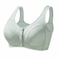 thumbnail image 1 of Fatuov Womens Bra No Underwire Full Coverage Push Up Comfortable Front Closure Bra for Lounge Breathable Everyday Bra, One-Handed Use, Underwear 48B, 1 of 3