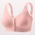 thumbnail image 1 of Fatuov Womens Front Close Bralette Comfortable No Underwire Bra for Lounge Push Up Breathable Full Coverage Light Support Bra, One-Handed Use, Underwear 42B, 1 of 3