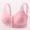 thumbnail image 1 of Fatuov Womens Front Close Bralette Comfortable No Underwire Bra for Lounge Push Up Breathable Full Coverage Light Support Bra, One-Handed Use, Underwear 46B, 1 of 3