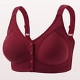 thumbnail image 1 of Fatuov Womens Front Close Bralette Comfortable No Underwire Bra for Lounge Push Up Breathable Full Coverage Light Support Bra, One-Handed Use, Underwear 46B, 1 of 3