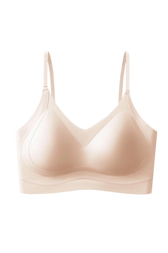 Womens No Underwire Bra Push Up Lightweight Bra Full Coverage Solid Color Breathable Fabric Everyday Bralette 32A