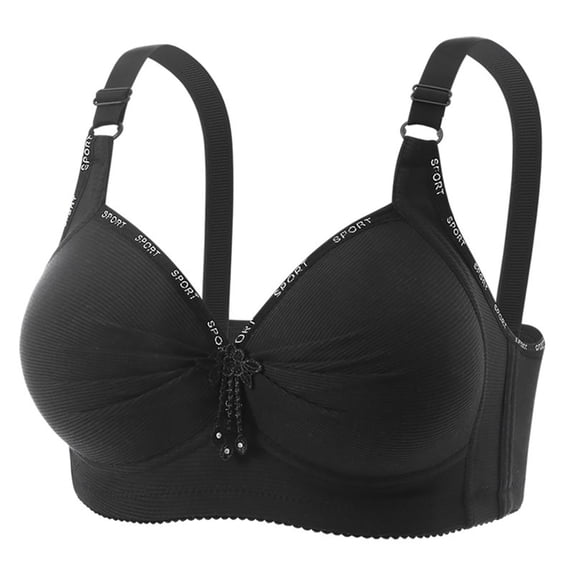 Fatuov Womens Wireless Bra Thin Breathable Bra Push Up Full Coverage All-Day Wear Bra 38B