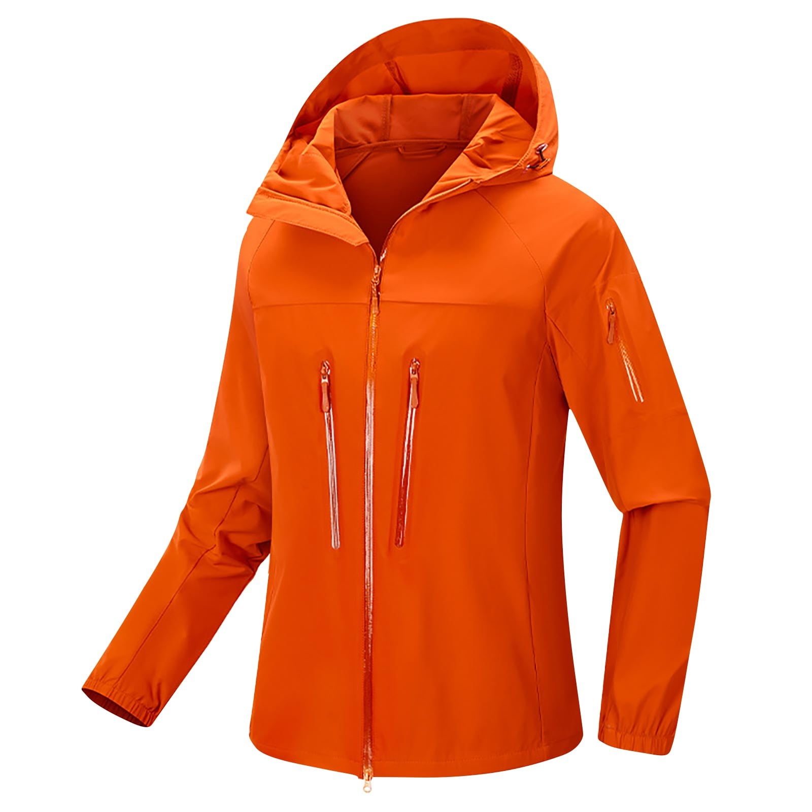 Women's jacket padded waterproof cotton hooded long sleeves zipper