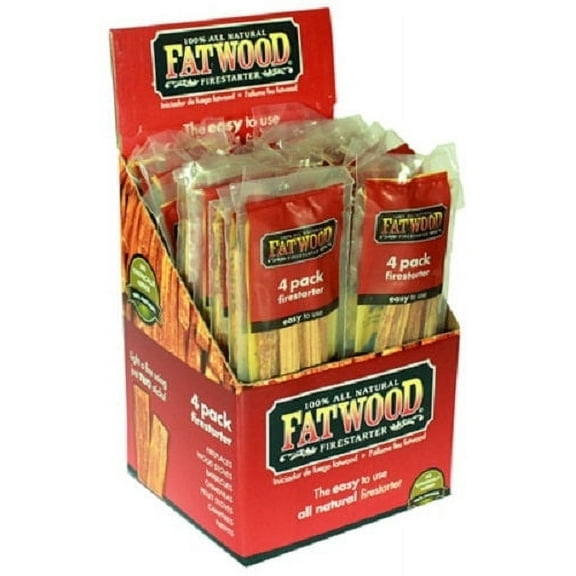 Fatwood 9900 4 Pack Of Pine Wood Fire Starter Sticks - Quantity of 26