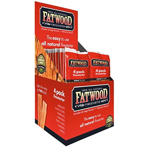 Fatwood Firestarter 9900 26 Count 4 Stick Fatwood for Fireplace in Poly Bag