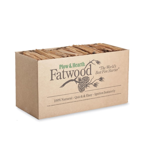 Plow & Hearth 40 lb Fatwood Fire-Starter Sticks Organic Kindling All Natural
