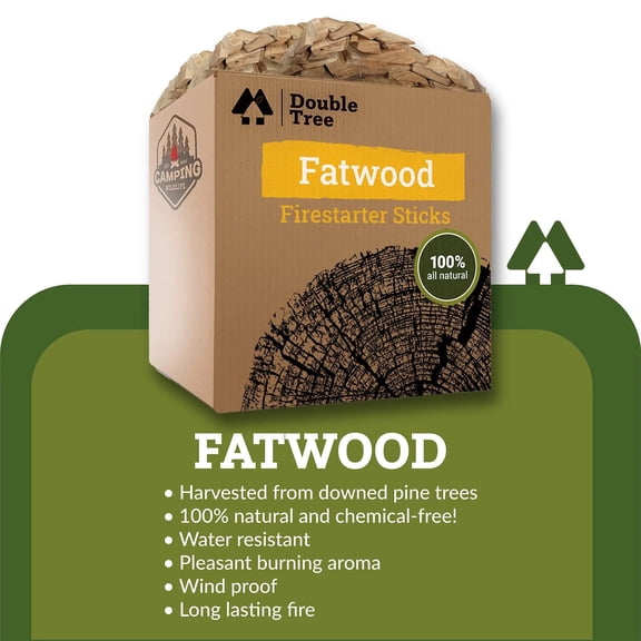 Fatwood Fire Starter Sticks - 100% Natural - 50LBS