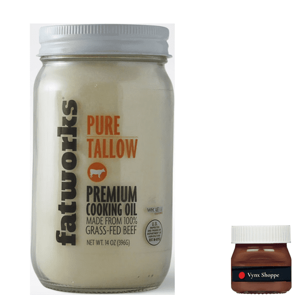 Fatworks Beef Tallow, Cooking Oil, 14 oz