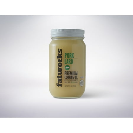 Fatworks Premium Pork Cooking Oil, 14oz Jar
