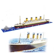 Faty-T 1860 قطعة 3D Titanic Model Titanic Micro Mini Building Blocks Set، مجموعة بناء Micro Mini Blocks للبالغين