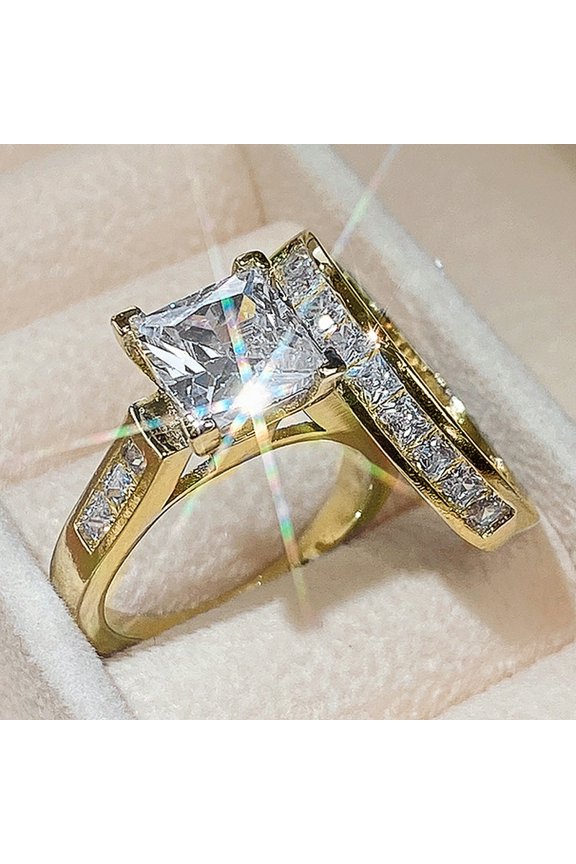 925 Sterling Silver Square Diamond Promise Ring Split Rings Cocktail Rings Criss Cross Ring Entwined Rhodium Plated Cubic Zirconia CZ Eternity Wedding Band Rings Stacking Rings for Women