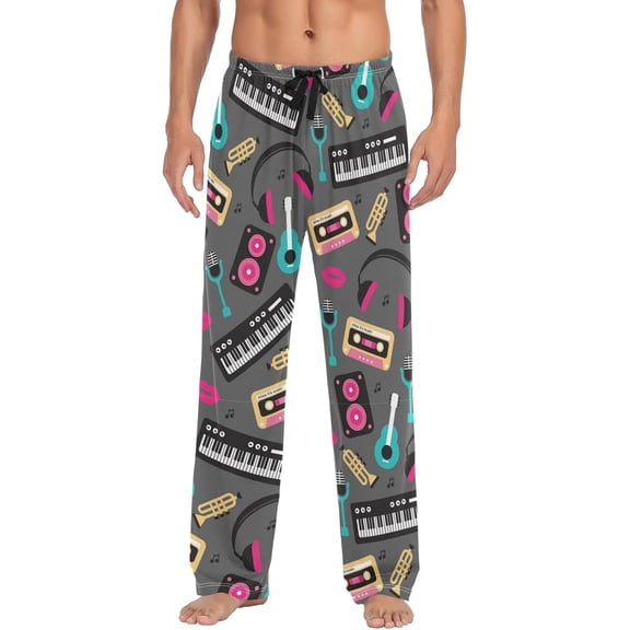 Faty-T Christmas Snowflakes Gnome Pajama Pants Winter Light Men's Pajama Bottoms Lounge Sleepwear PJs Sleep Pants