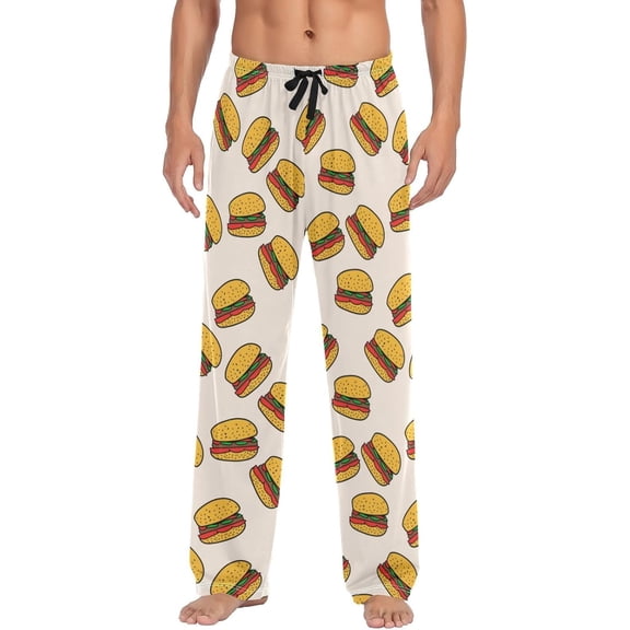 Faty-T Christmas Snowflakes Gnome Pajama Pants Winter Light Men's Pajama Bottoms Lounge Sleepwear PJs Sleep Pants