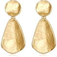 thumbnail image 1 of Faty-T Gold Earrings for Women Geometric Chunky Dangle Earring 18k Gold Plated Trendy Silvery Two-Tone Statement Jewelry, 1 of 15