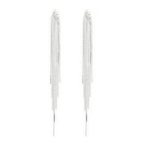 Faty-T Gold Long Dangle Drop Earrings for Woman,Punk Sleek Metal Chain Tassel Earrings 70s/80s Disco Outfits Accessories Jewelry