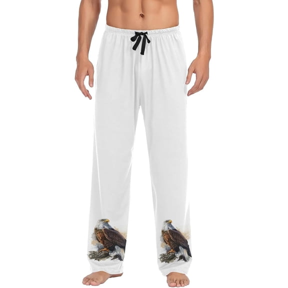 Faty-T Men's Pajama Pants Christmas Winter Elastic Waistband Soft Lightweight Sleep Lounge Pajama Bottoms with Pockets,S-XXL