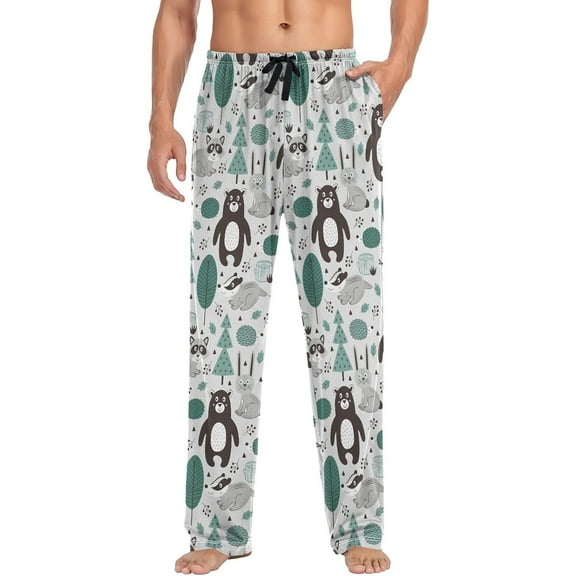 Faty-T Mens Pajama Pants Pajama Bottoms Sleep Pants Separate Lounge PJ Pants
