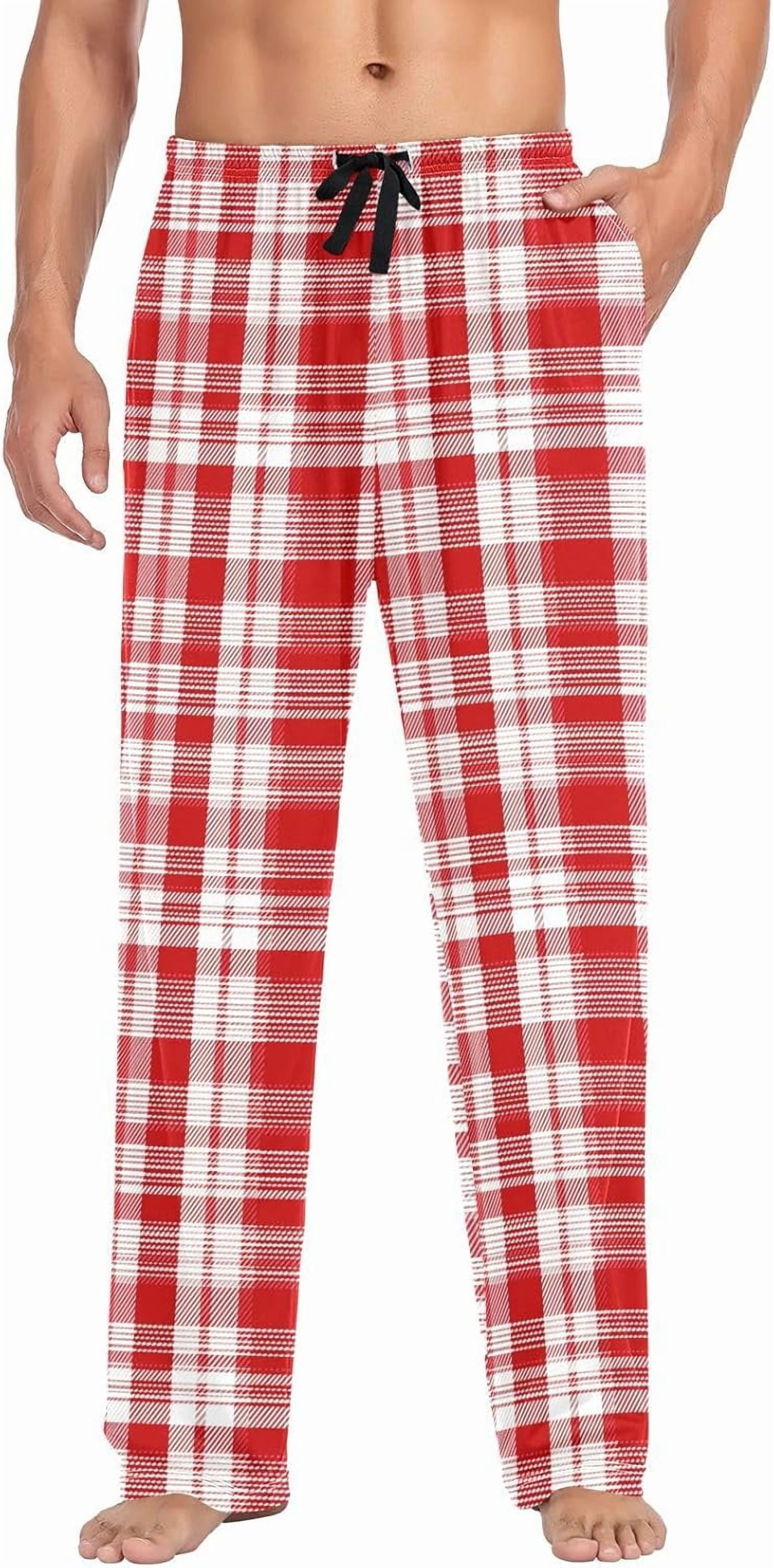 Red Pj Rexture Faty-T Mens Pajama Pants Red White Striped Texture Pajama Bottoms ...