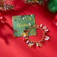 thumbnail image 1 of Faty-T Retro Christmas Bracelet with Santa Claus & Snowflake Charm - Candy Cane Beads, Year-Round Wearable Holiday Gift for Daily Use or Xmas Party, 1 of 11