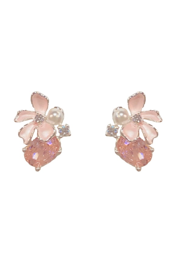 Rhinestone Cluster Stud Earrings Elegant Small Marquise Crystal Wedding Earrings for Brides Bridemaids Party Prom Costume Earrings for Women