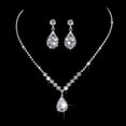 thumbnail image 1 of Faty-T Rhinestone Gold Jewelry Sets Infinity Bridal Wedding Necklace Earrings Set Indian Formal Prom Costume Jewelry Set for Women and Brides, 1 of 11