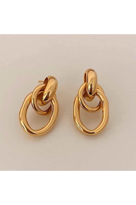 𝐆𝐨𝐥𝐝 𝐄𝐚𝐫𝐫𝐢𝐧𝐠𝐬 for Women 𝐓𝐫𝐞𝐧𝐝𝐲 𝐒𝐭𝐚𝐭𝐞𝐦𝐞𝐧𝐭 Large Dangle Drop Earring Jewelry Gifts Gold