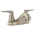 thumbnail image 1 of Faucet 4" Deck Lav Brushed Nickel 2-Lever Handle, 1 of 3